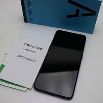 Amazon | SIMフリー OPPO A55s 5G 64GB ブラック | ノーブランド